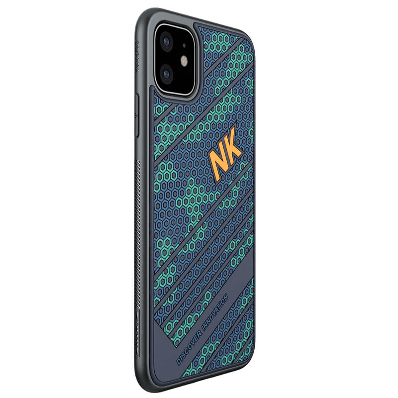 Nillkin iphone 11. Чехол для iphone 11 TPU+PC. Пластиковая накладка для iphone 11 Nillkin Striker синяя. Nillkin Luxury Striker 3d.