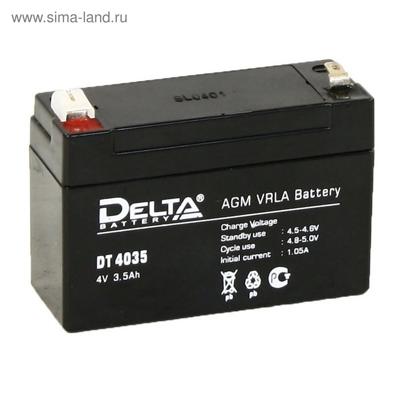Аккумулятор 3 5 вольт. Delta DT 4035 (4в/3.5Ач). Батарея для ИБП Delta DT 6033. Аккумуляторная батарея Delta DT 4035. Аккумулятор Delta 4 Ач.