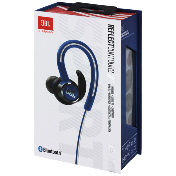 Беспроводные наушники jbl reflect contour blue