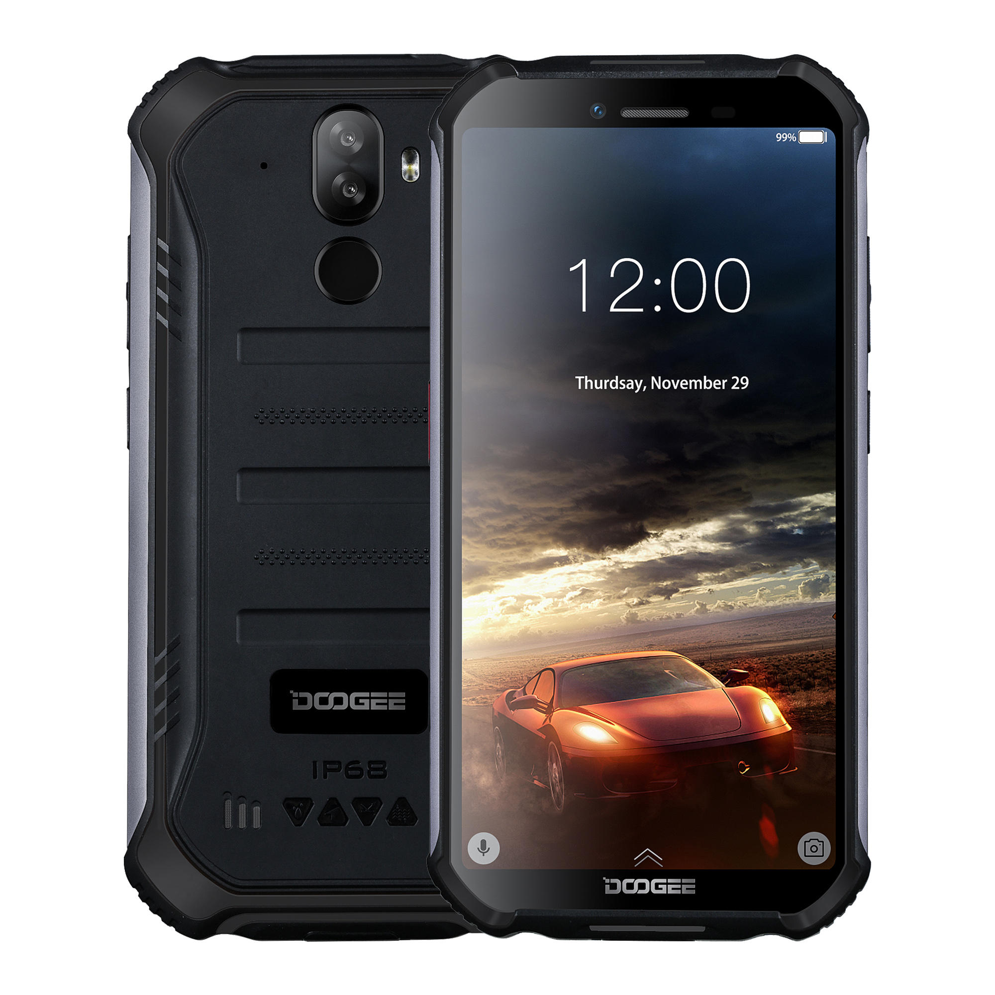 Купить УЦ Смартфон Doogee S40 Black, IP68, небольшые потертости на боковых  клавишах, печать Микролайн в гарталоне в Крыму, цены, отзывы,  характеристики | Микролайн