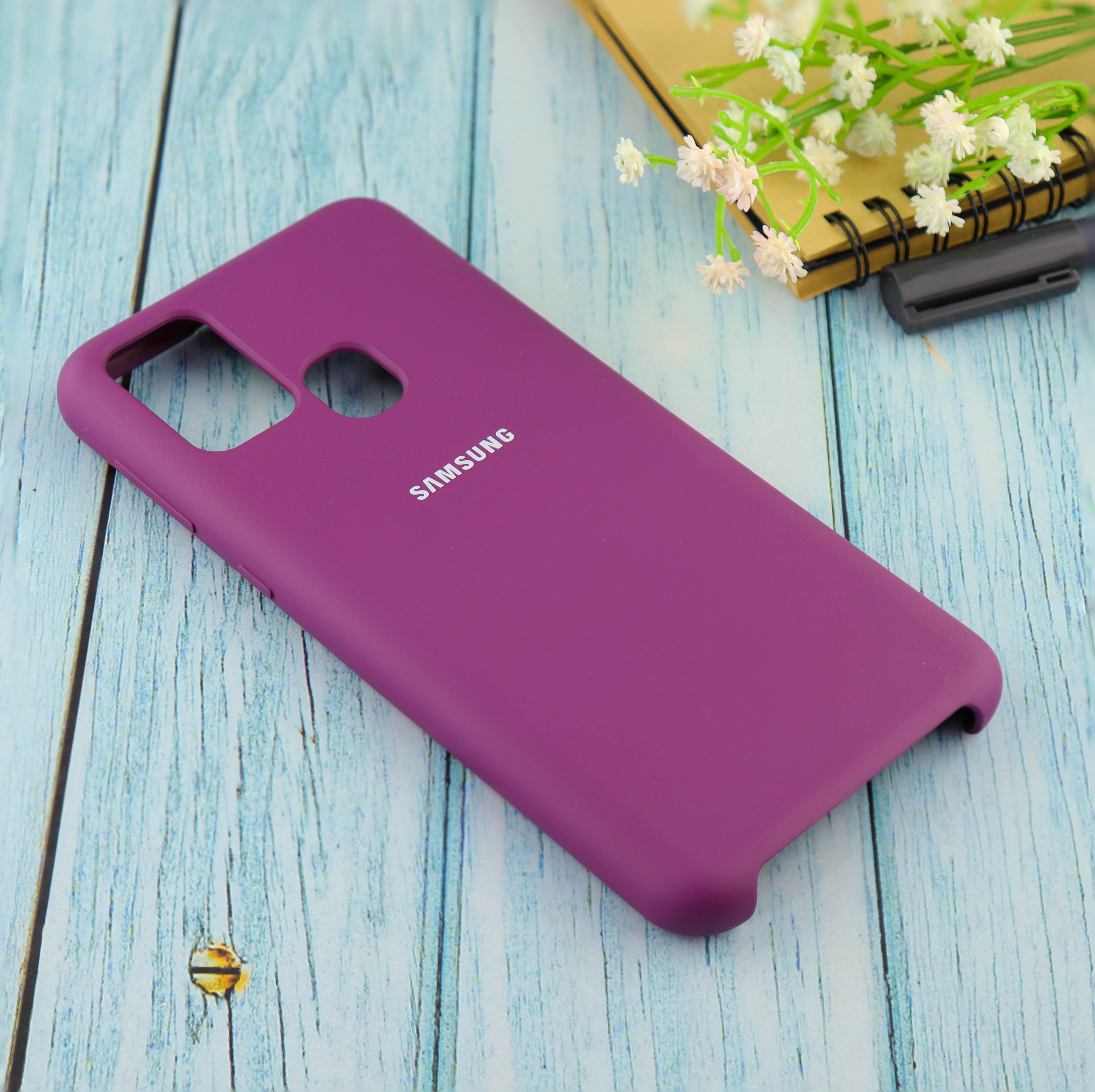 Купить Чехол Silicone case для Samsung М31 2020 фиолетовый (36) в Крыму,  цены, отзывы, характеристики | Микролайн