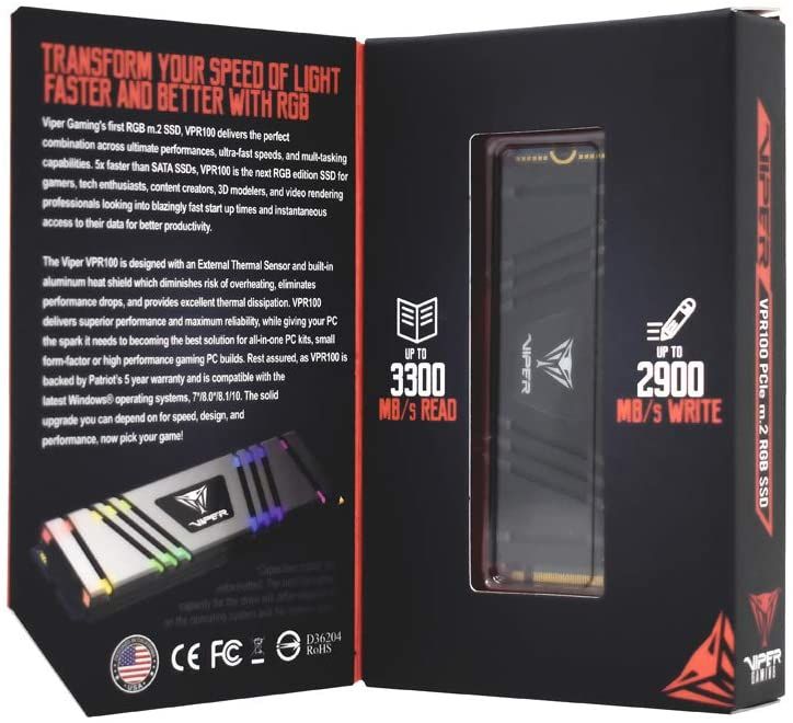 Kupit Ssd Patriot Viper Vpr100 Rgb M 2 1 0tb Vpr100 1tbm28h V Krymu Ceny Otzyvy Harakteristiki Mikrolajn