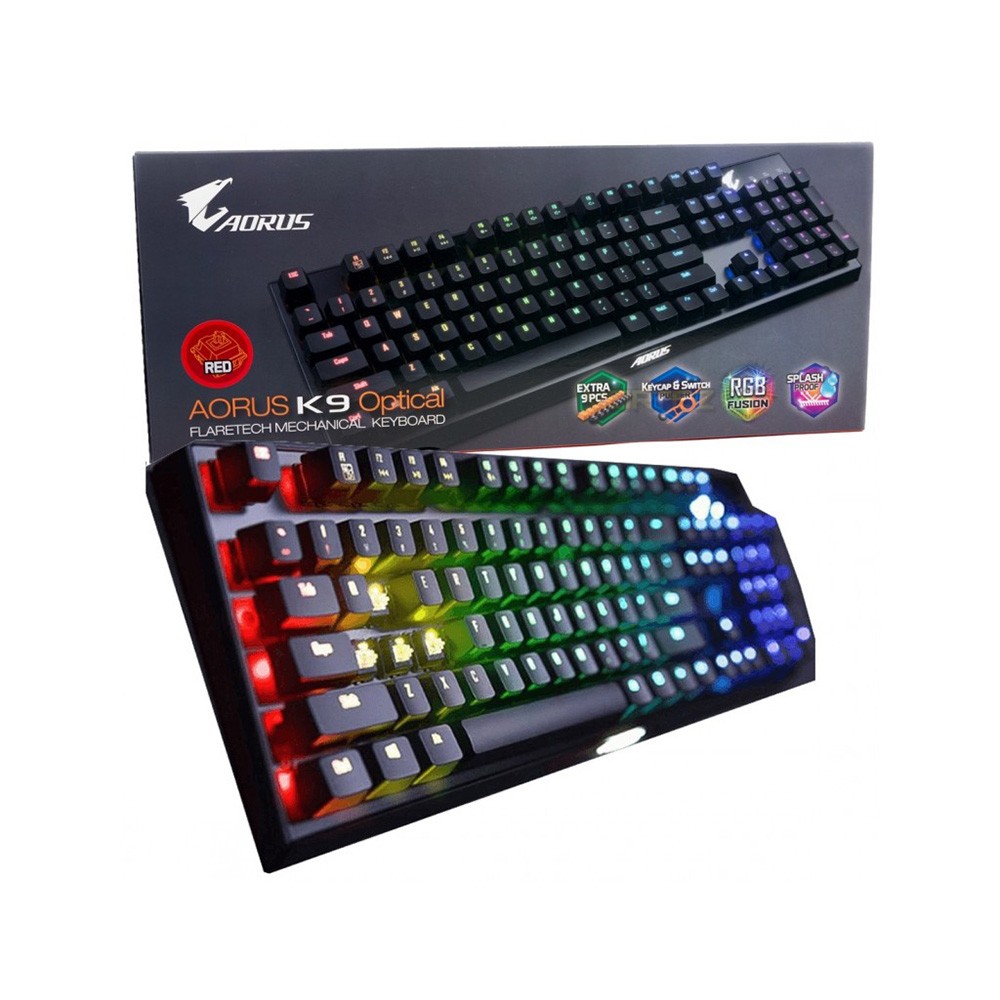 Клавиатура Gigabyte AORUS k9 Black,. Aurus k9 Optical. Клавиатура AORUS k9. Игровая клавиатура Gigabyte AORUS k9 Optical Flaretech Red/Blue.