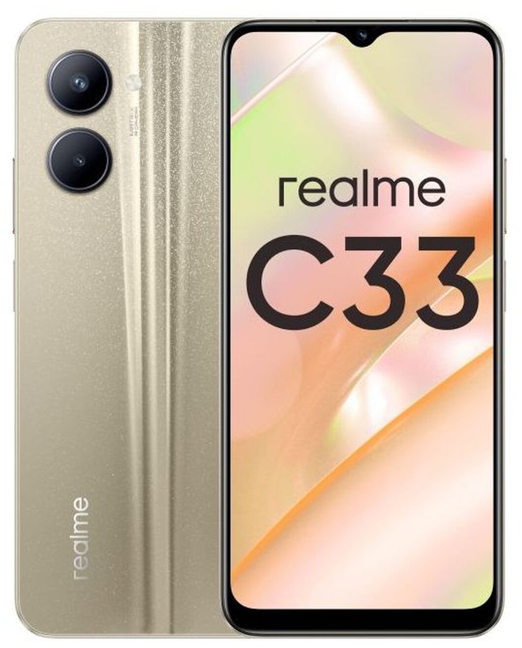 Купить Смартфон Realme C33 (RLM-3624.3-32.GD) 3/32Gb Gold в Крыму, цены,  отзывы, характеристики | Микролайн