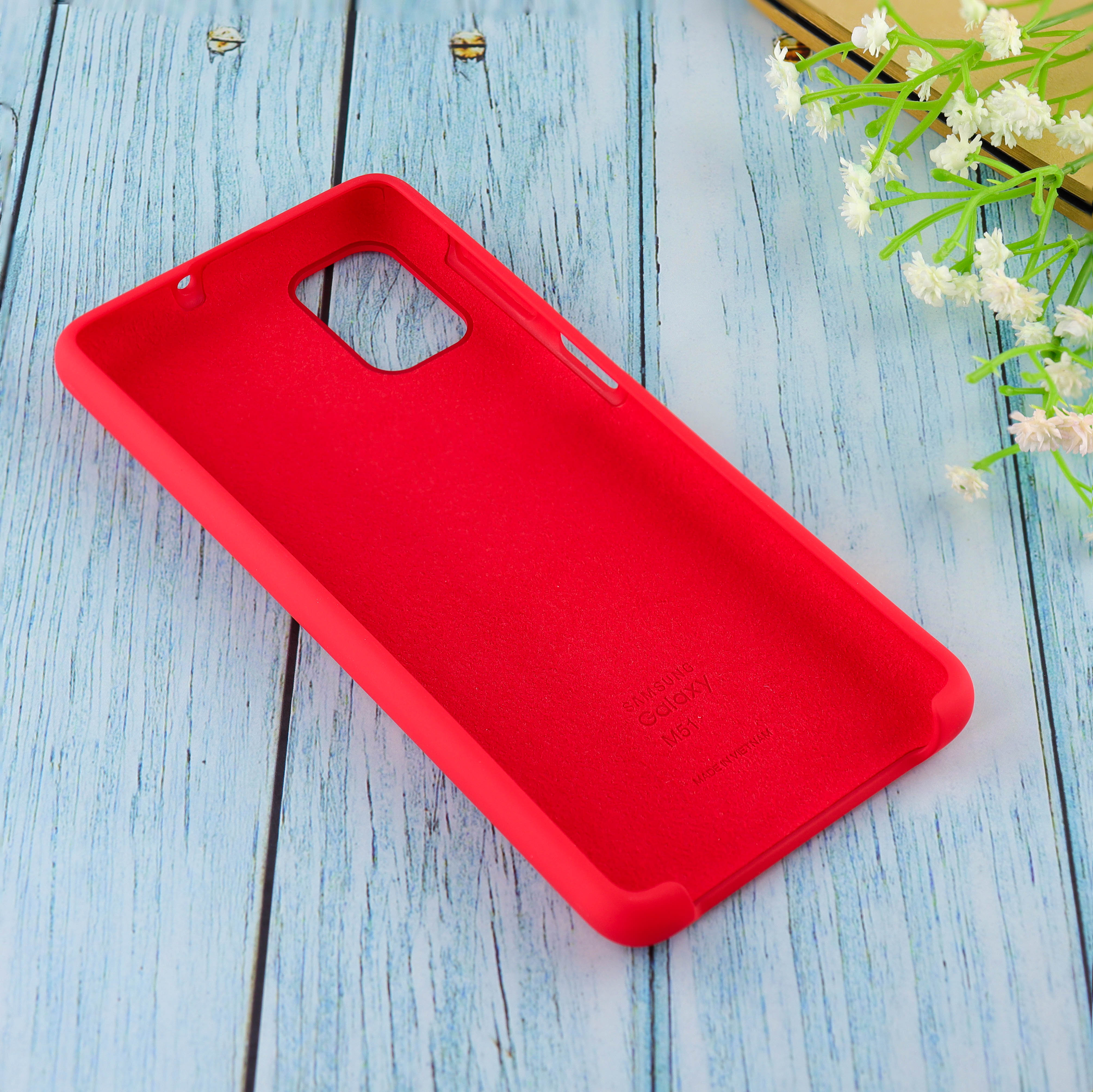 Купить Чехол Silicone case для Samsung М51 2020 Red (14) в Крыму, цены,  отзывы, характеристики | Микролайн