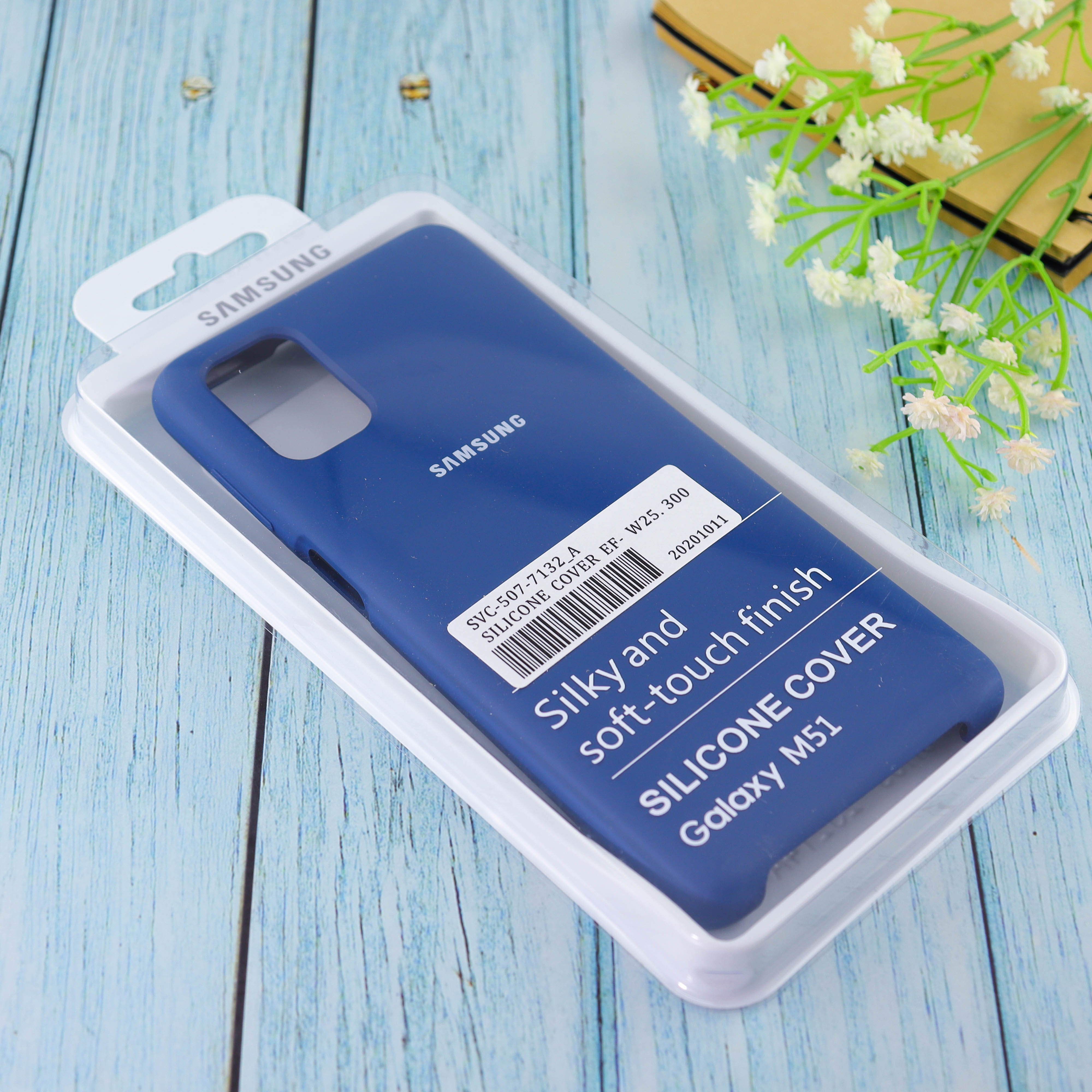 Купить Чехол Silicone case для Samsung М51 2020 Dark Blue (20) в Крыму,  цены, отзывы, характеристики | Микролайн