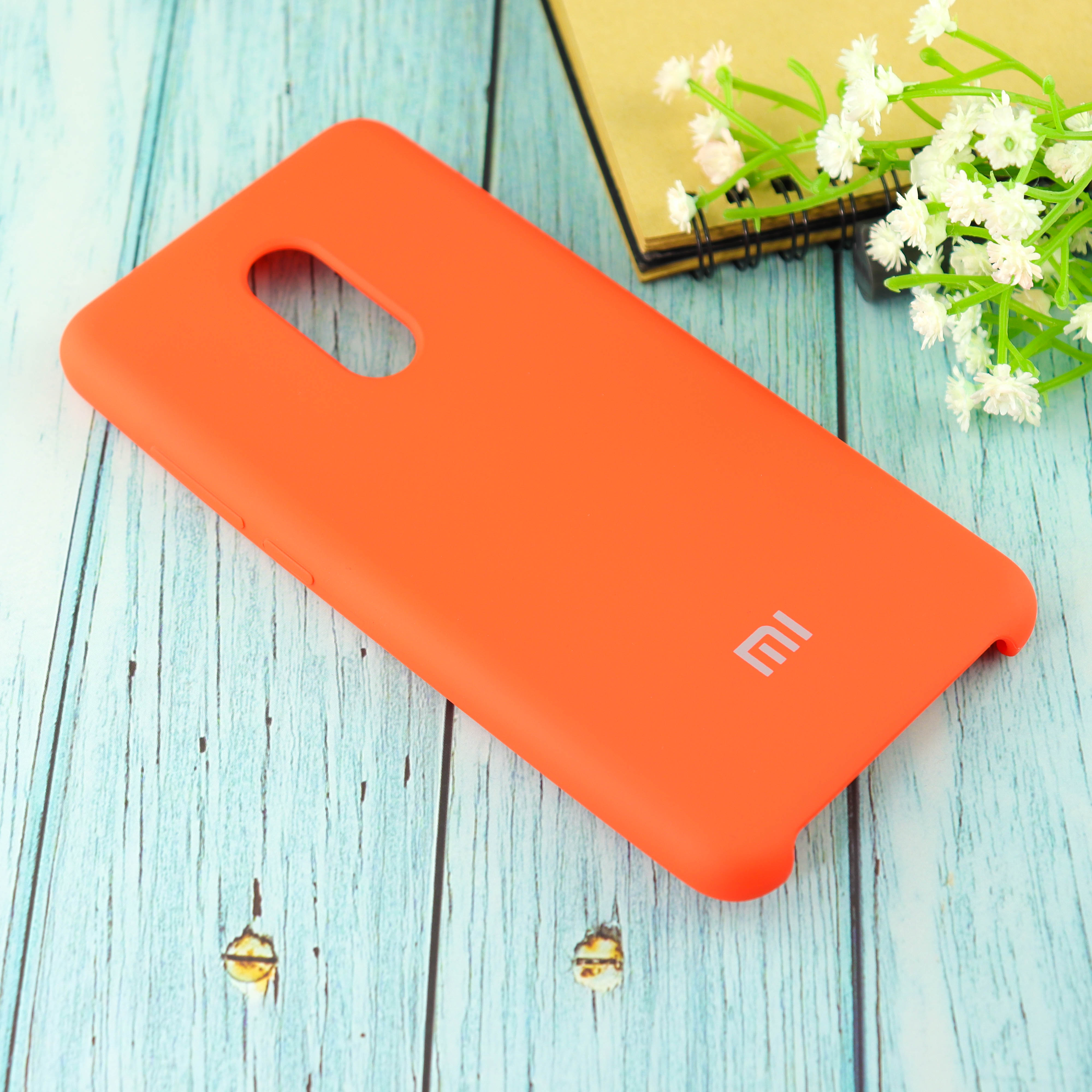 Купить Чехол Silicone case для Xiaomi RedMi 5 оранжевый в Крыму, цены,  отзывы, характеристики | Микролайн