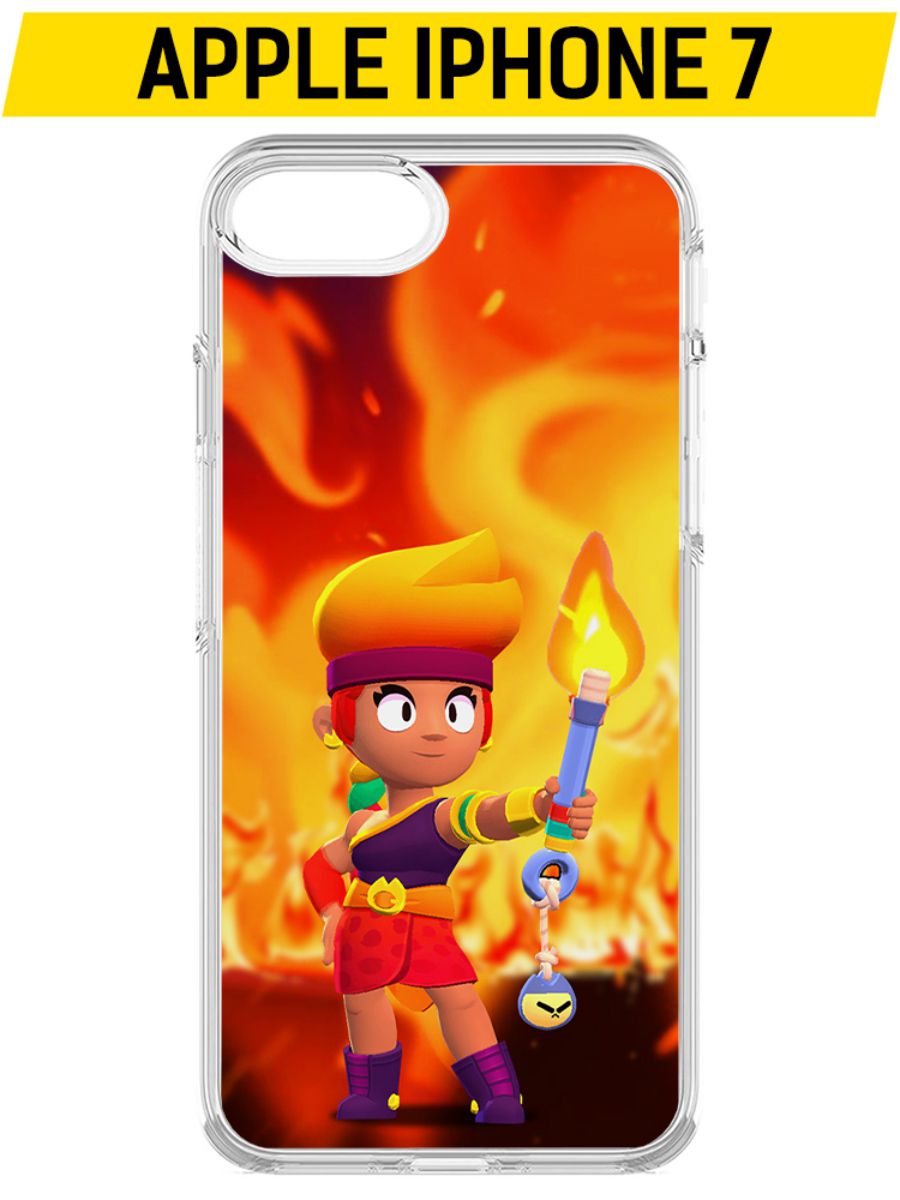 Купить Чехол-накладка Krutoff Clear Case Brawl Stars-Амбер для iPhone 7 в  Крыму, цены, отзывы, характеристики | Микролайн