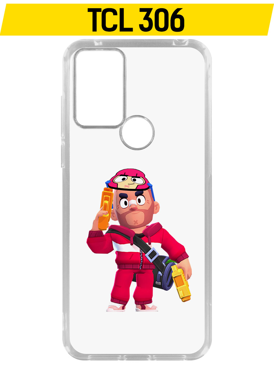 Купить Чехол-накладка Krutoff Clear Case Brawl Stars-Красавчик Кольт для  TCL 306 в Крыму, цены, отзывы, характеристики | Микролайн