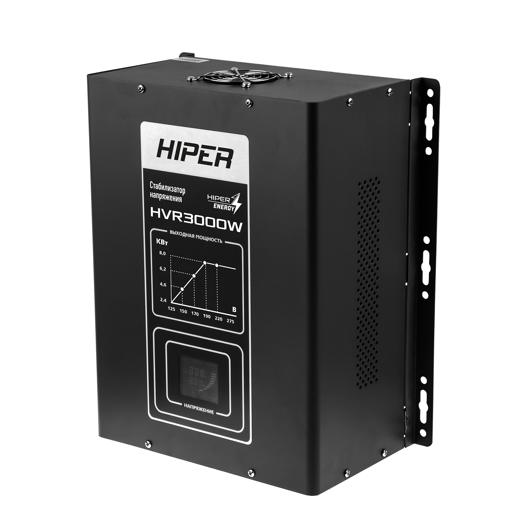 Купить Стабилизатор напряжения HIPER HVR3000W, 125-275V, 2400W в Крыму,  цены, отзывы, характеристики | Микролайн