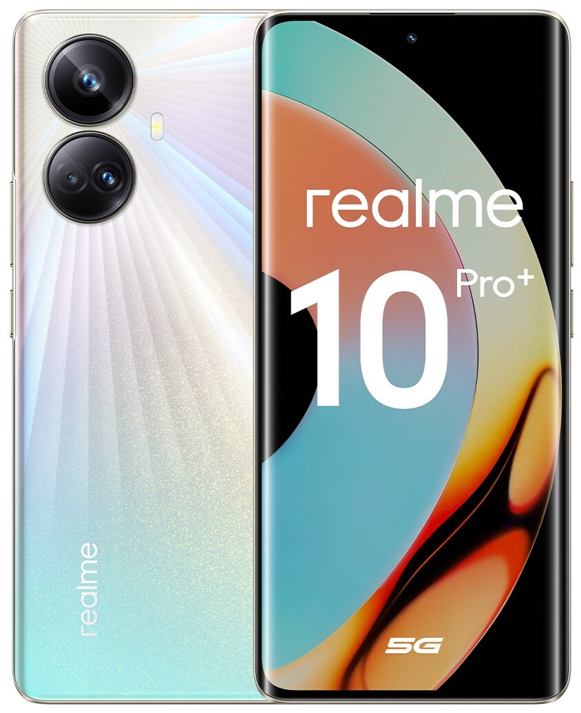 Купить Смартфон Realme 10 Pro+ 5G 256Gb 12Gb RMX3686 золотой в Крыму, цены,  отзывы, характеристики | Микролайн