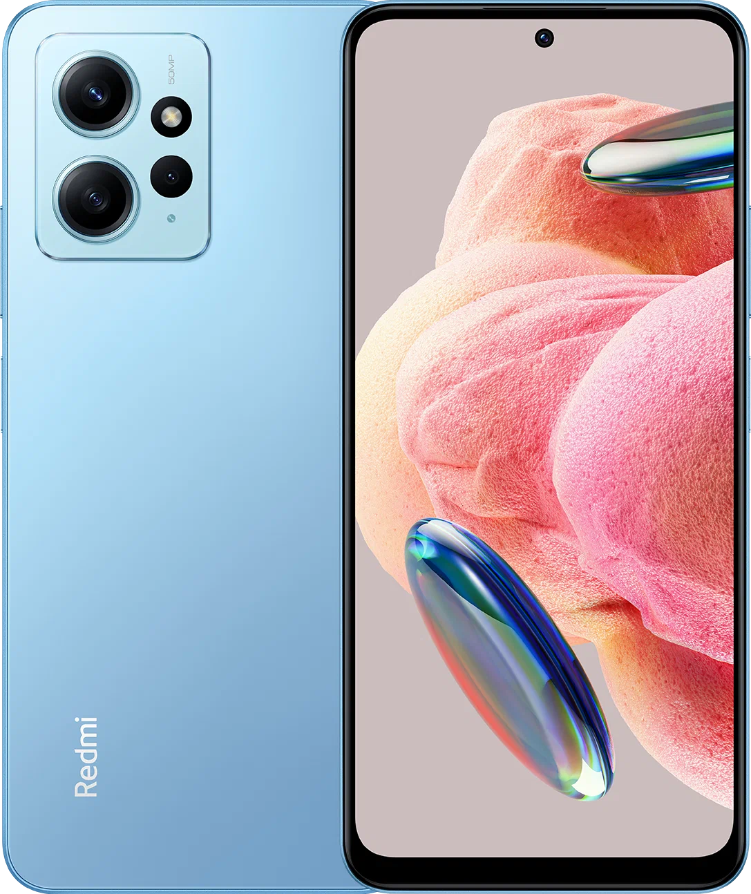 Купить Смартфон Xiaomi Redmi Note 12 (MZB0E0QRU) 6/128Gb Ice Blue в Крыму,  цены, отзывы, характеристики | Микролайн