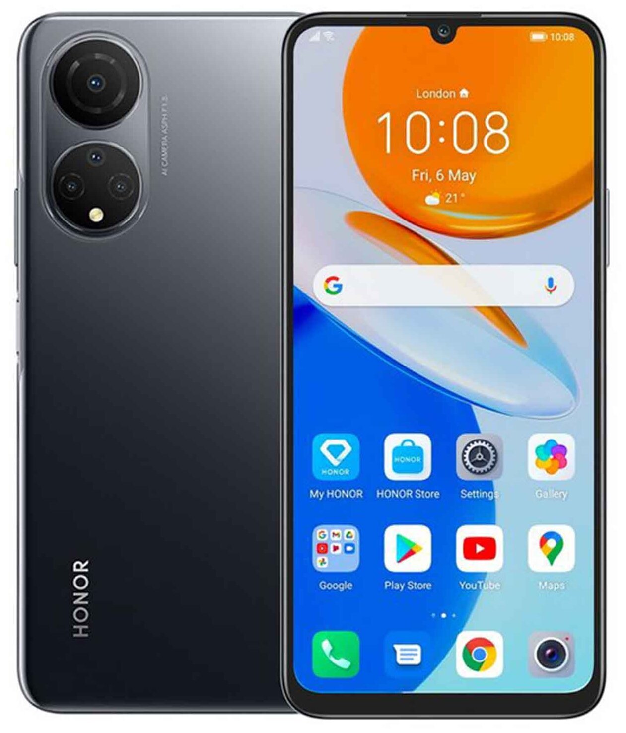 Купить Смартфон Huawei Honor X7a 4/128Gb 5109AMLQ Midnight black в Крыму,  цены, отзывы, характеристики | Микролайн