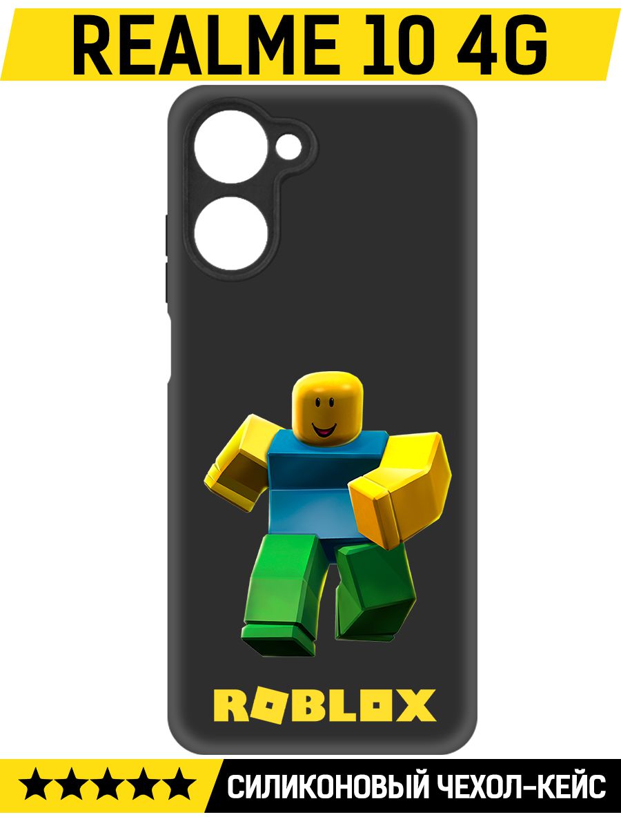 Купить Чехол-накладка Krutoff Soft Case Roblox-Классический Нуб для Realme  10 4G черный в Крыму, цены, отзывы, характеристики | Микролайн