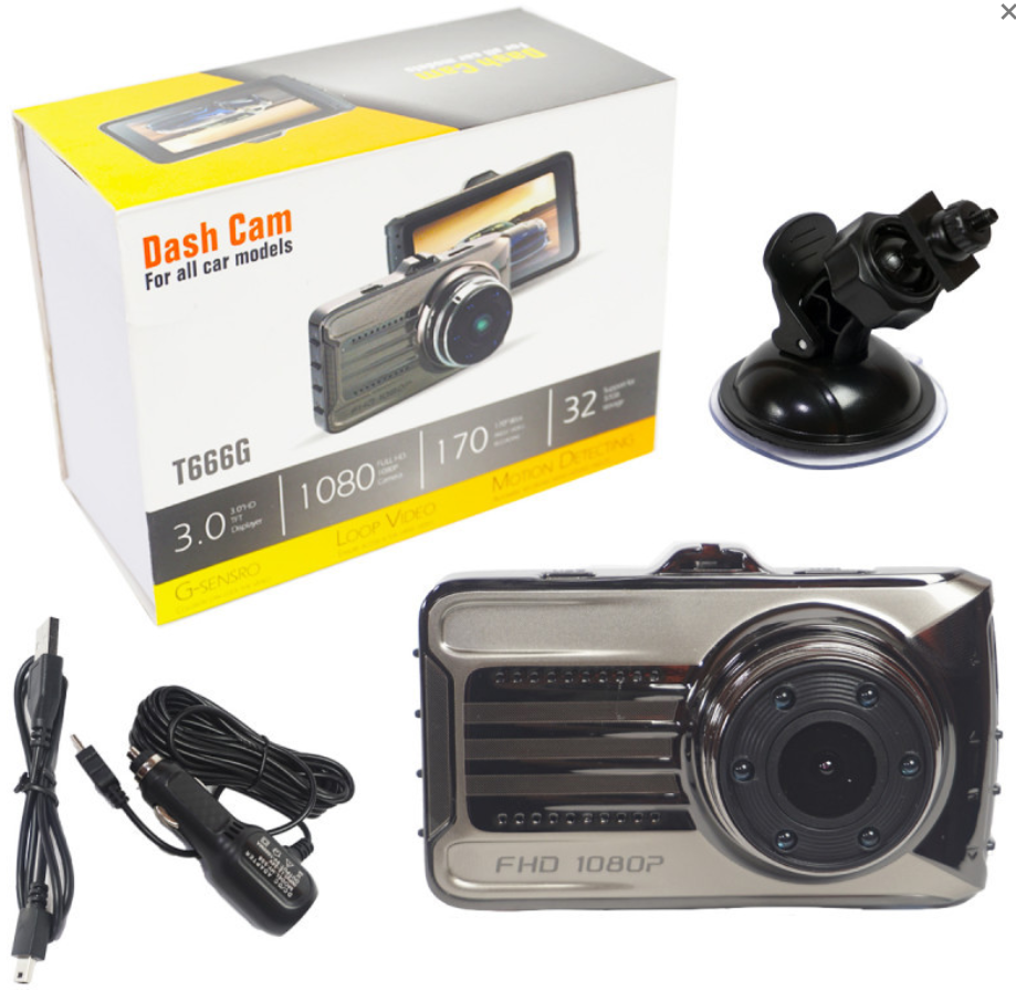 dash cam t666g