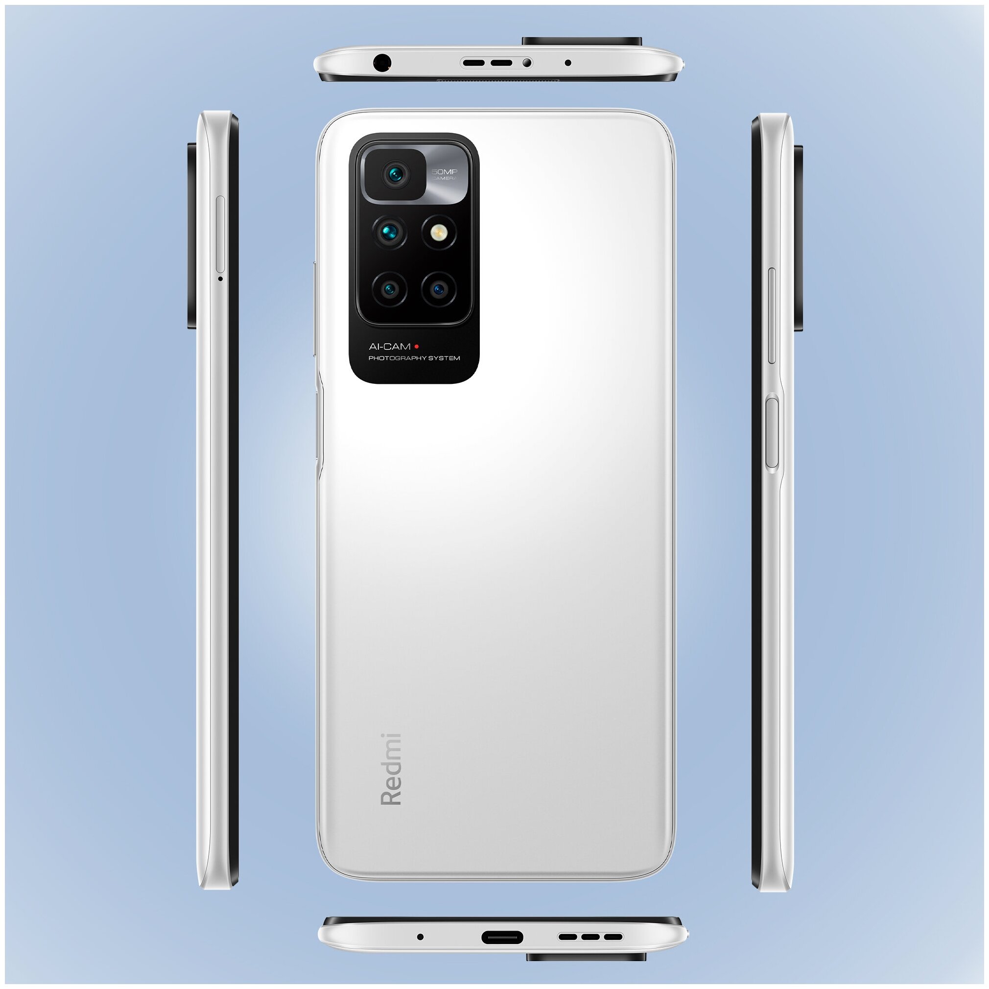 Купить Смартфон Xiaomi Redmi 10 2022 22011119UY (R36682) Pebble White в  Крыму, цены, отзывы, характеристики | Микролайн