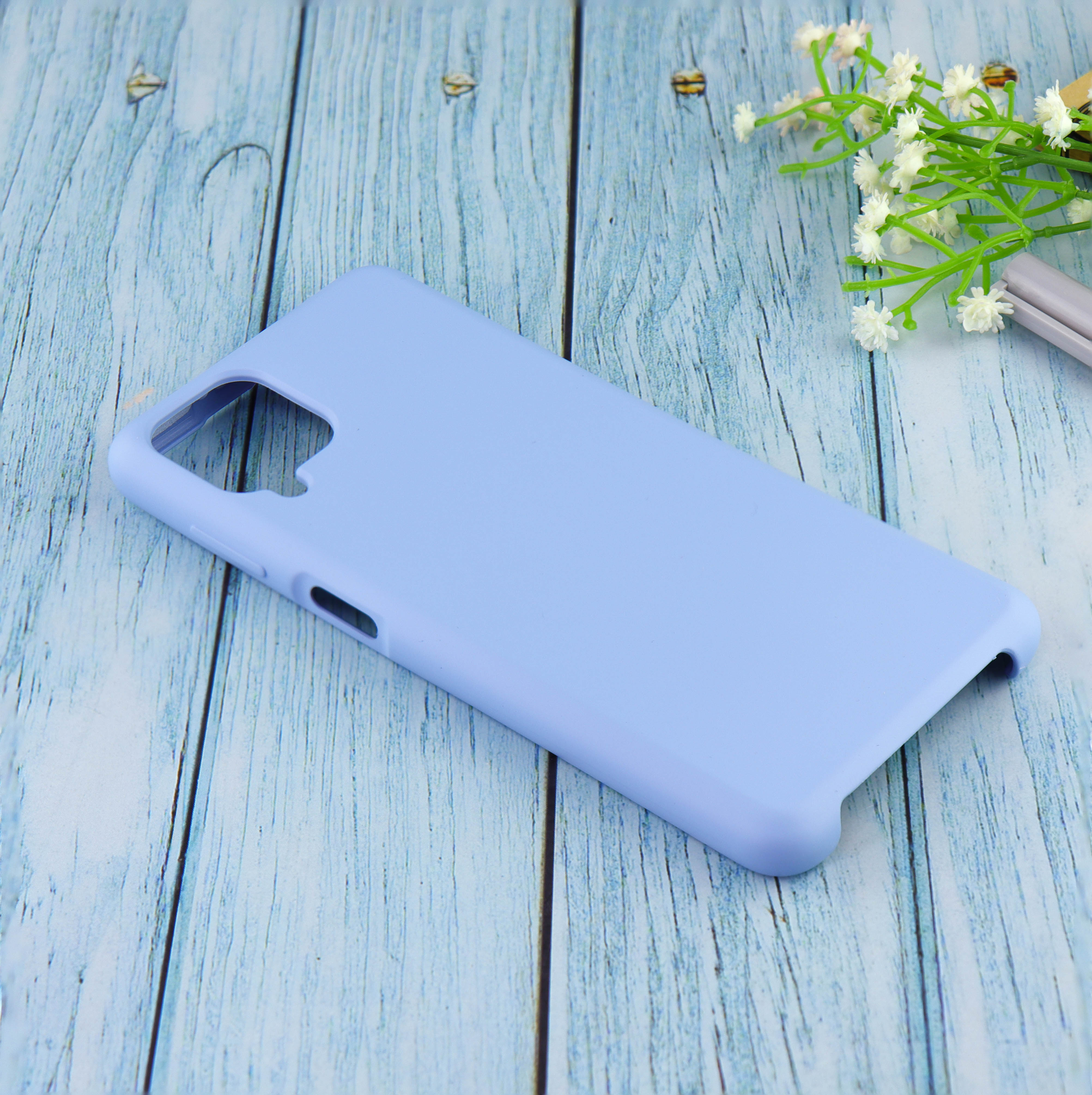 Купить Чехол Silicone case для Samsung A12 2020 Light Blue (5) в Крыму,  цены, отзывы, характеристики | Микролайн