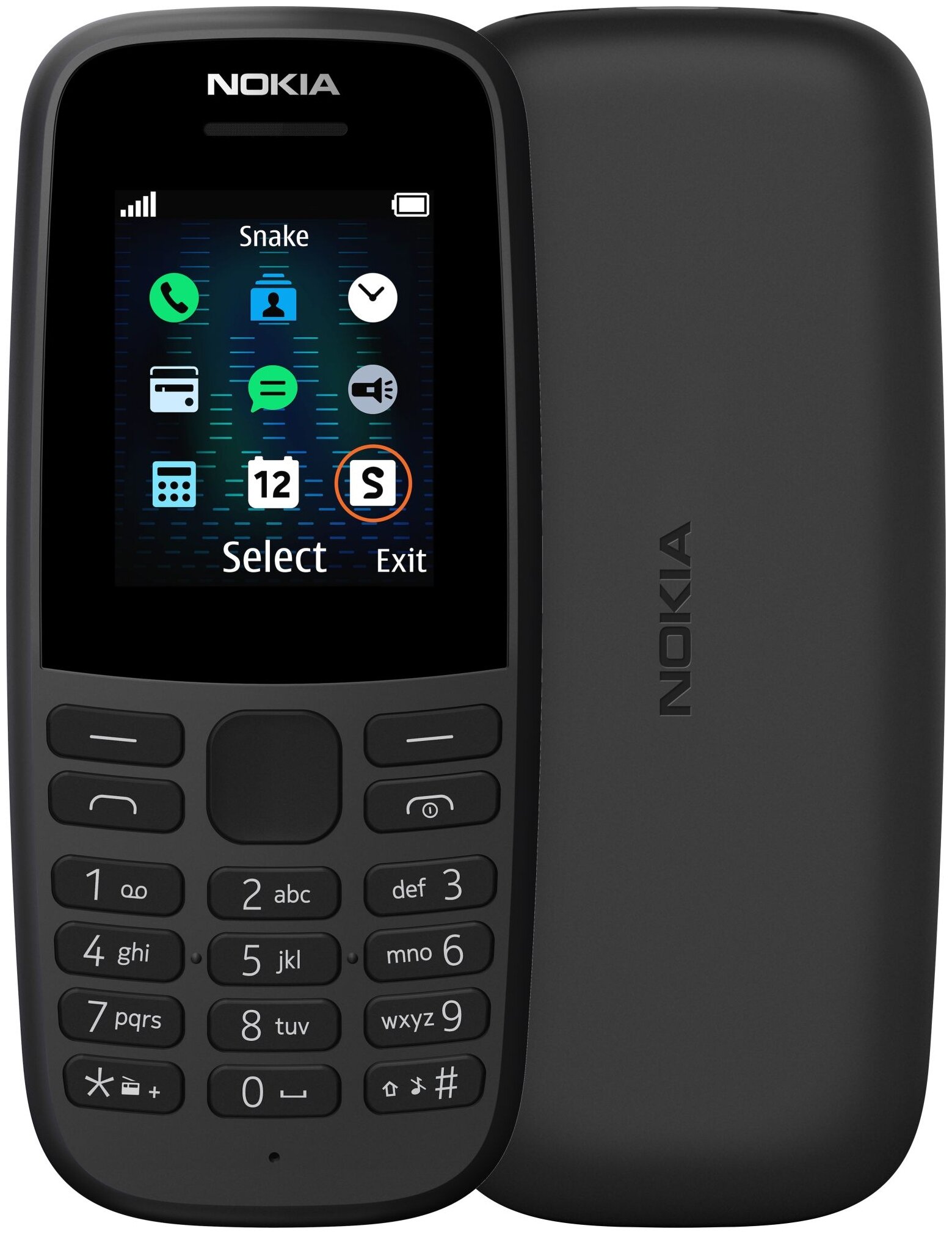 Купить Мобильный телефон Nokia 105 TA-1432 SS (11SIAB01A02) Charcoal в  Крыму, цены, отзывы, характеристики | Микролайн