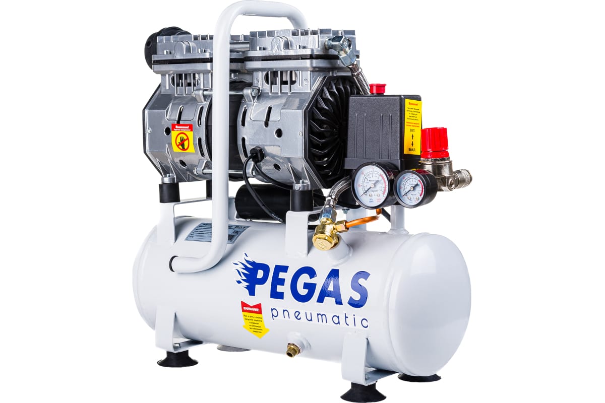 Купить Компрессор Pegas pneumatic PG-601 малошумный безмасляный 6615 в  Крыму, цены, отзывы, характеристики | Микролайн