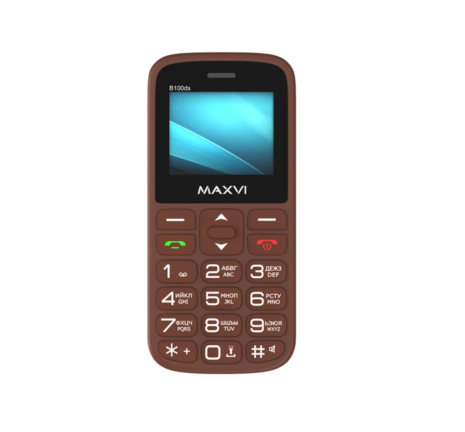 Купить Мобильный телефон Maxvi B100DS Brown в Крыму, цены, отзывы,  характеристики | Микролайн