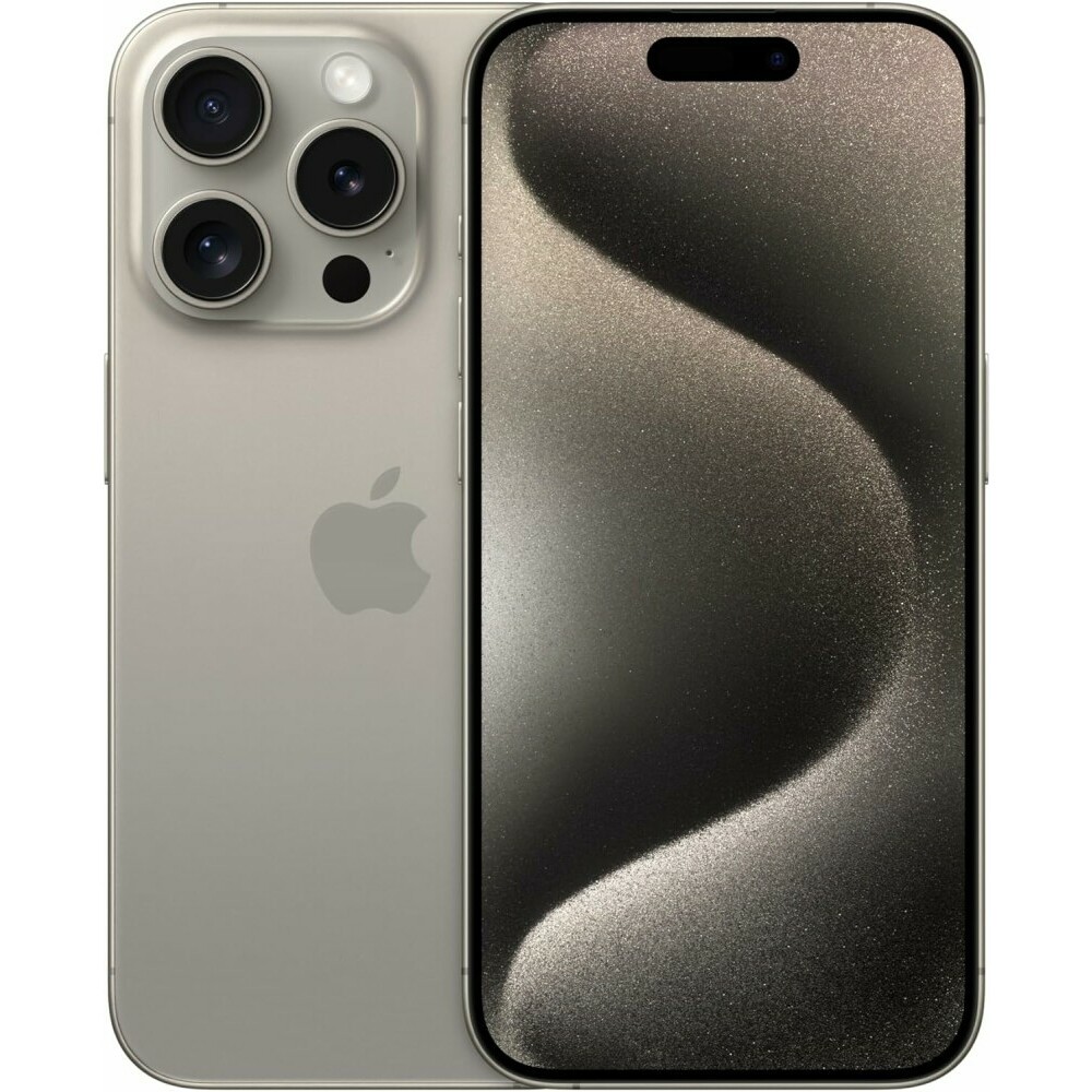 Купить Смартфон Apple iPhone 15 Pro MTQ63ZA/A 128GB Natural Titanium в  Крыму, цены, отзывы, характеристики | Микролайн