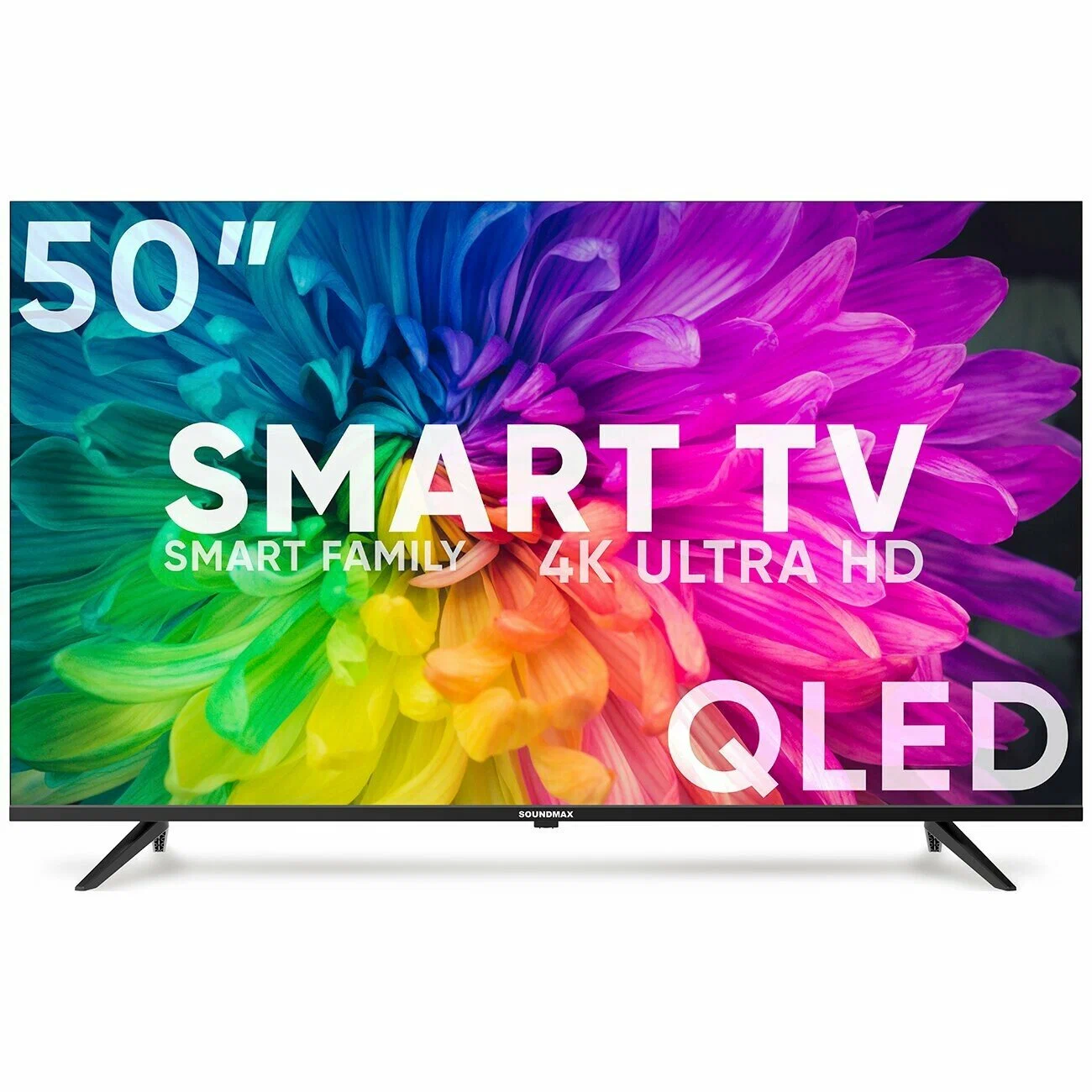 Купить Телевизор SOUNDMAX SM-QLED50T2S в Крыму, цены, отзывы,  характеристики | Микролайн