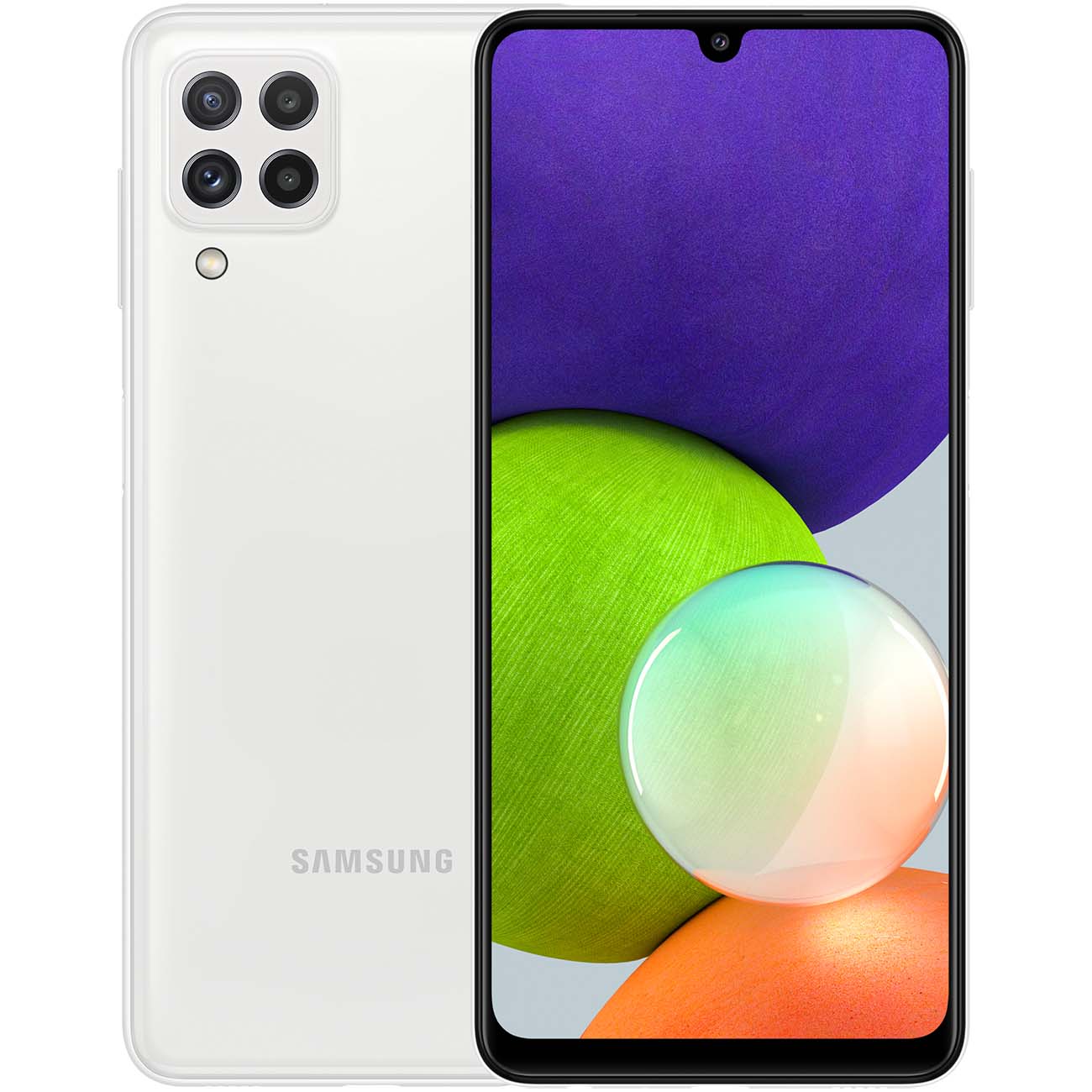 Купить Смартфон Samsung SM-A225F Galaxy A22 64Gb White SM-A225FZWDSER в  Крыму, цены, отзывы, характеристики | Микролайн