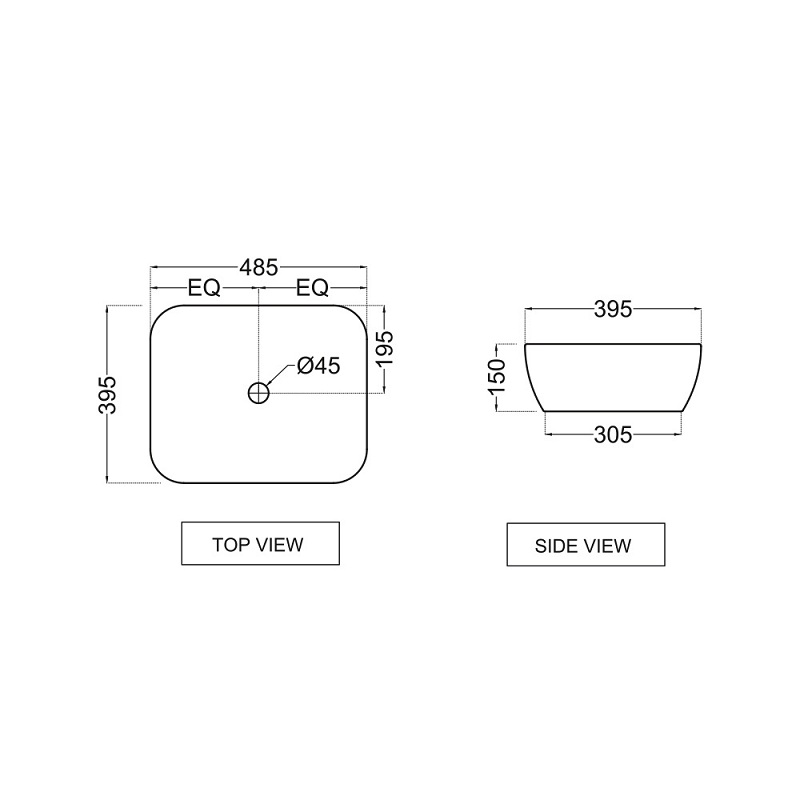 Купить Раковина Jaquar Jaquar Designer JDS-WHT-25909 встраиваемая ...