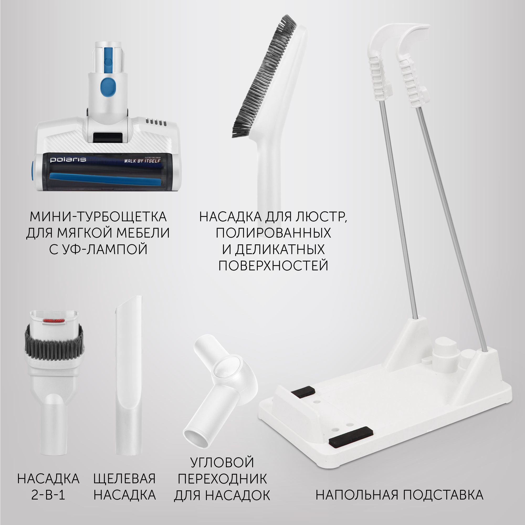 Купить Пылесос ручной Polaris HandStick Pro PVCS 4000 белый/бирюзовый в  Крыму, цены, отзывы, характеристики | Микролайн