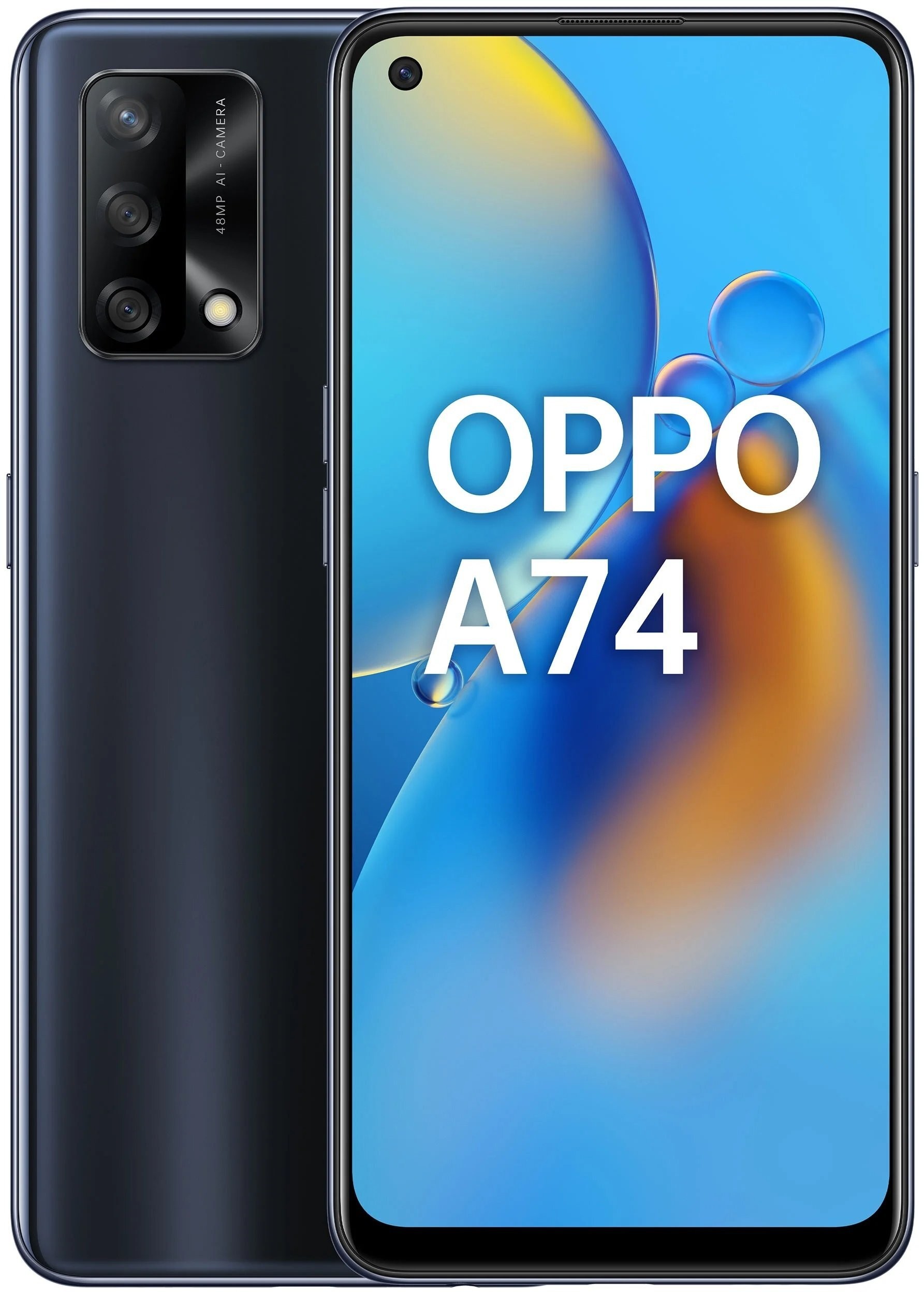 Купить Смартфон Oppo A74 (4GB+128GB) Black (CPH2219BK) в Крыму, цены,  отзывы, характеристики | Микролайн