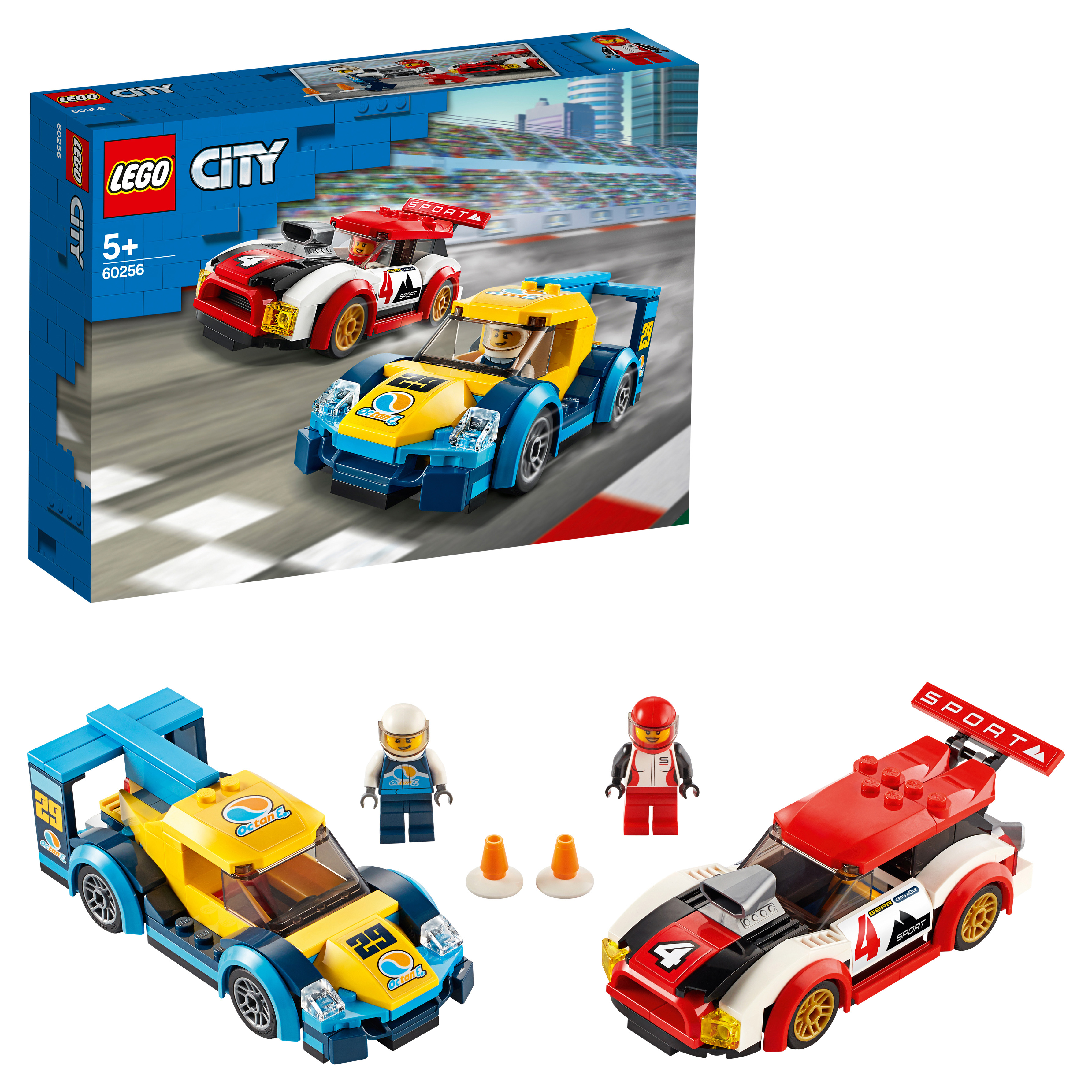 Купить Конструктор Lego 60256 City Гоночные автомобили Turbo Wheels (190  дет) в Крыму, цены, отзывы, характеристики | Микролайн