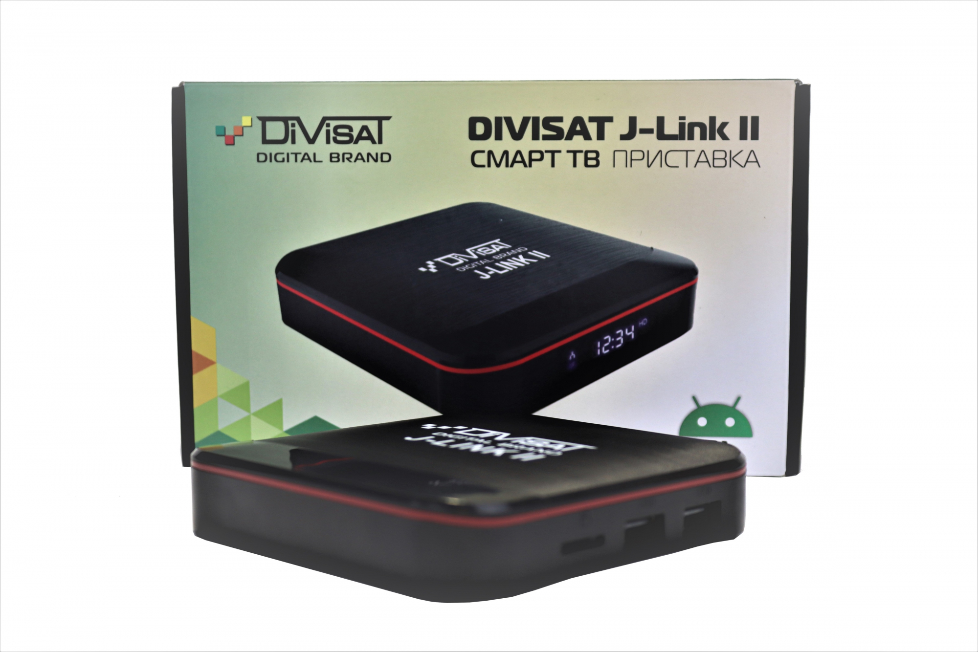 Купить Смарт-ТВ приставка DiViSAT J-Link II 2GB/16GB Amlogic S905W/Mali-450  MP Android 7.1.2 в Крыму, цены, отзывы, характеристики | Микролайн