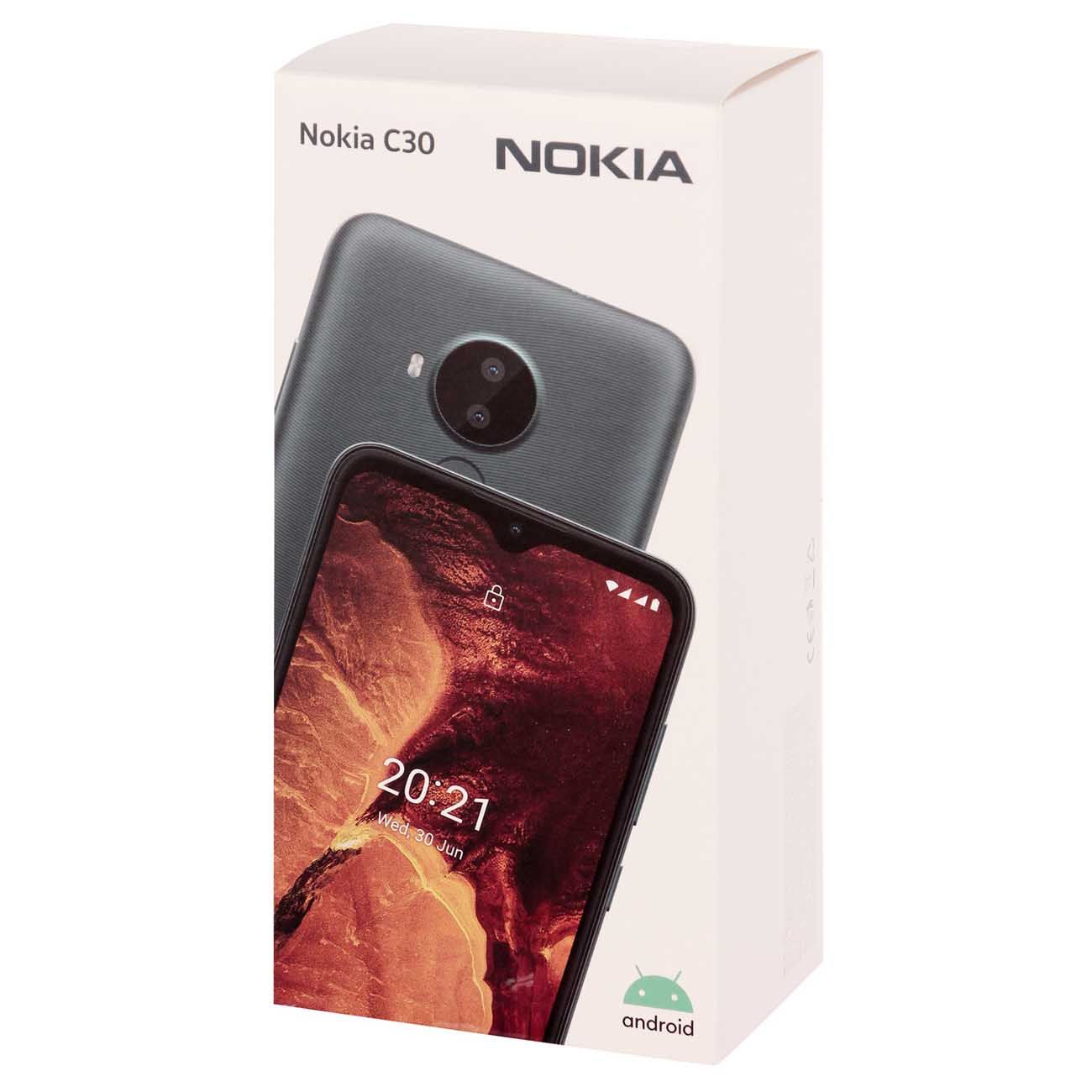 Купить Смартфон Nokia C30 DS 286663565 Green 3/64 GB в Крыму, цены, отзывы,  характеристики | Микролайн