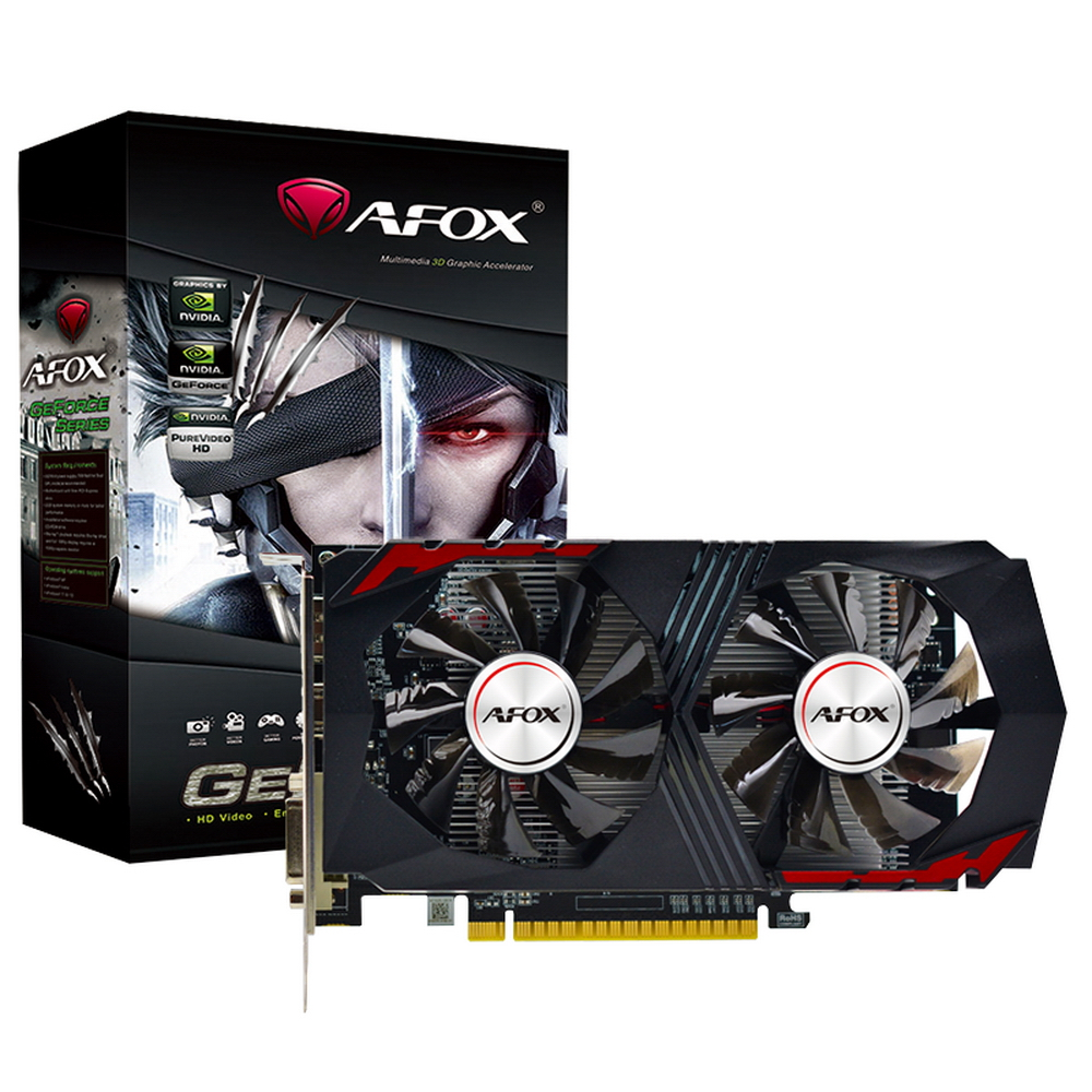 Купить Видеокарта AFOX GTX750Ti (AF750TI-4096D5H1-V2) 4GB GDDR5 128bit DVI  HDMI DP DUAL FAN RTL в Крыму, цены, отзывы, характеристики | Микролайн