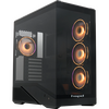  Корпус HSPD F711 (F711-TGBK- ARGB), без БП, Panoramic Full Tower, Black, TG, 0.7 SPCC, 4x120mm ATX, mITX 190/420/280mm 2x2.5", 7xPCI 1xUS 