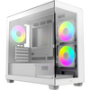  Корпус Ocypus Gamma C52 WH ARGB (Gamma-C52-W-HD300XX-GL) mATX / win / white / 3 ARGB fans / no PSU / Tempered Glass 