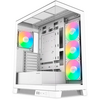  Корпус SAMA V50 White (V50-WHADA4X1-GL) без БП, Midi-Tower, TG, 4x120mm ARGB, 2xUSB 3.0 + 1xUSB 3.1 Type-C, ATX, mITX 
