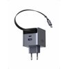  Сетевое зарядное устройство UGREEN X614 (65822) 45W GaN Fast Charger USB-C USB-A with Retractable Cable USB-C серый космос 