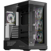  Корпус 1STPLAYER GM7 ARGB Black (GM7-BK-3FN7R-1FN7) / ATX / 4x120mm ARGB fans 