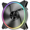  Вентилятор 1STPLAYER FO7-14 Black (FO7-14-BK) / 140mm ARGB 3pin 5V PWM 4pin 12V 700-1800rpm 76.25cfm 36.64dBA / Bulk 