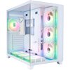  Корпус 1STPLAYER Megaview MV8-TP ARGB White (MV8-TP-WH-6FC7R-W-1FC7-W-HUB2)/ ATX / 7x120mm ARGB fans hub 