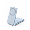  Зарядное устройство UGREEN W756 (55963) MagFlow 25W Magnetic Qi2.2 Wireless 2-in-1 Charger Starlight Blue 
