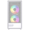  Корпус Powercase Mistral SM02 ARGB (CMMSM02W-A3), Tempered Glass, 3x120mm ARGB PWM fans, белый, mATX 
