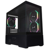  Корпус 1STPLAYER CV6 ARGB Black (CV6-BK-2FAR-2FH7R-1FH7) / mATX / 3x120mm ARGB 2x120mm fans 