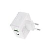  СЗУ Maxvi CHL-603PD Type-CUSB 30W 6A (3A+3A) PD QC3.0, white 