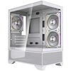  Корпус Powercase Vision Micro M4W (CVMM4FHW-A3), Tempered Glass, Type-C, 3x 120mm ARGB PWM Fan, ARGB+PWM HUB, белый, mATX 