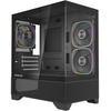  Корпус Powercase Vision Micro M4B (CVMM4FHB-A3), Tempered Glass, Type-C, 3x 120mm ARGB PWM Fan, ARGB+PWM HUB, чёрный, mATX 