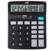  Калькулятор настольный Deli E837 черный 12-разр. 