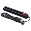  Сетевой фильтр Buro 600SH-16-5-B 5м (6 розеток) черный 