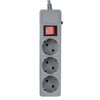  Сетевой фильтр Perfeo Power+ PF-A4666, 3,0м, 3 розетки, черный (PF-PP-3/3,0-B) 